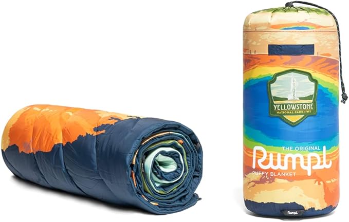 Rumpl Original Puffy National Park Blanket for Camping and Outdoors Yellowstone - V1