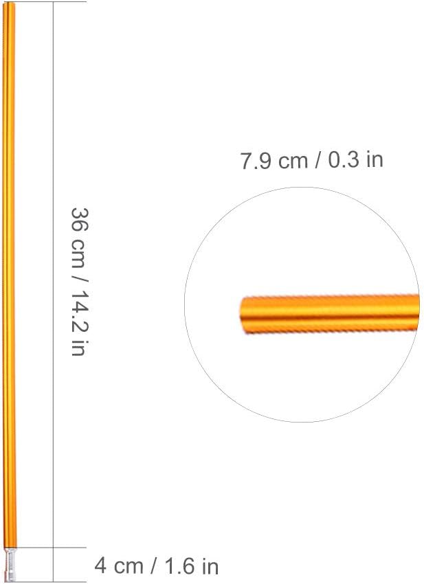 2Pcs Outdoor Camping Tent Poles 7.9mm / 0.3in Telescoping Tent Pole Awning Shelter Suitable for Camping HikingBackpacking for Camping Tents and Accessories