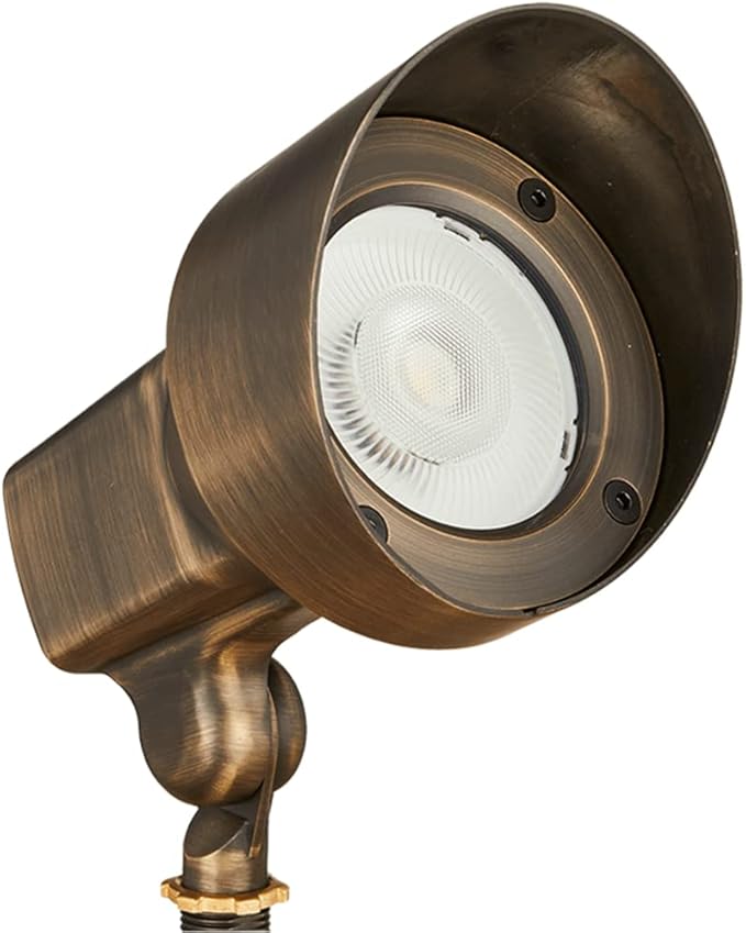 VOLT 120V 18W 4000K Integrated LED Brass Spotlight (1550 Lumens) for Landscape Lighting