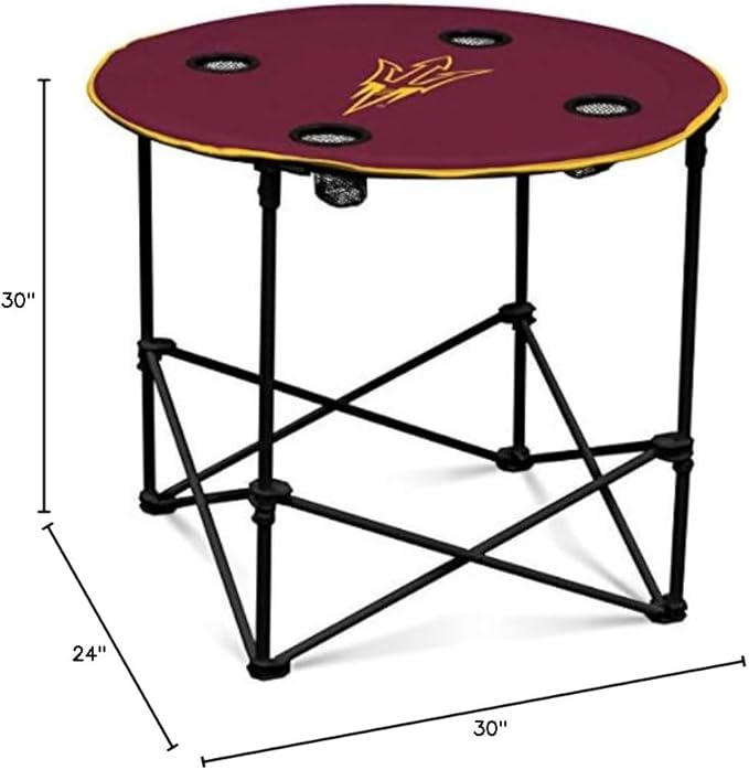 Logo Brands Officially Licensed NCAA Unisex Round Table One Size Team Color