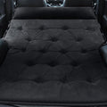 Self-Inflating Car Air Mattress for Nissan Pathfinder 2010-2025 SUV 7-Seater 5cm Thick Portable Foldable Double/Single Bed for Camping TravelSuede Fabric Black