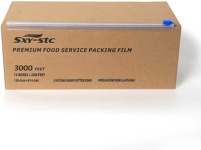 12 Inch x 3000 Feet Plastic Cling Wrap Pack of 2