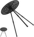 1pc Adjustable Portable Round Folding Table Lightweight Camp Table for Outdoor Picnics Barbecues and Camping Sturdy and Design for Home and Travel Use