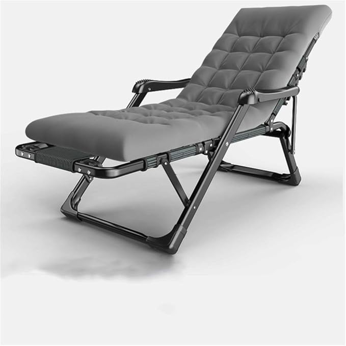 Camping Chairs Garden Loungers Folding Chair Folding with Cotton Pad Adjustable Chair Multi-Functional Adult Office Lunch Portable Outdoor Garden Lounge Chair