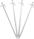 4Pcs Metal Ground Stakes Durable Gardening Tool for Tents Canopies and Plants Sharp Angle Design for Easy Insertion Heavy Duty Outdoor Use