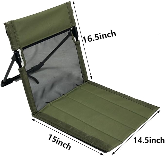 2 Pack Foldable Camping Chairs with Mesh BackrestUltra-Light Portable Beach Chairs with Carry Bag for Sunbathing Swimming Poolside Picnic Lawn Road Trips (Green)
