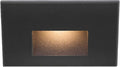WAC Landscape Lighting LEDme 120V LED Horizontal Indoor and Outdoor Step and Wall Light 2700K Built-in LED in Black