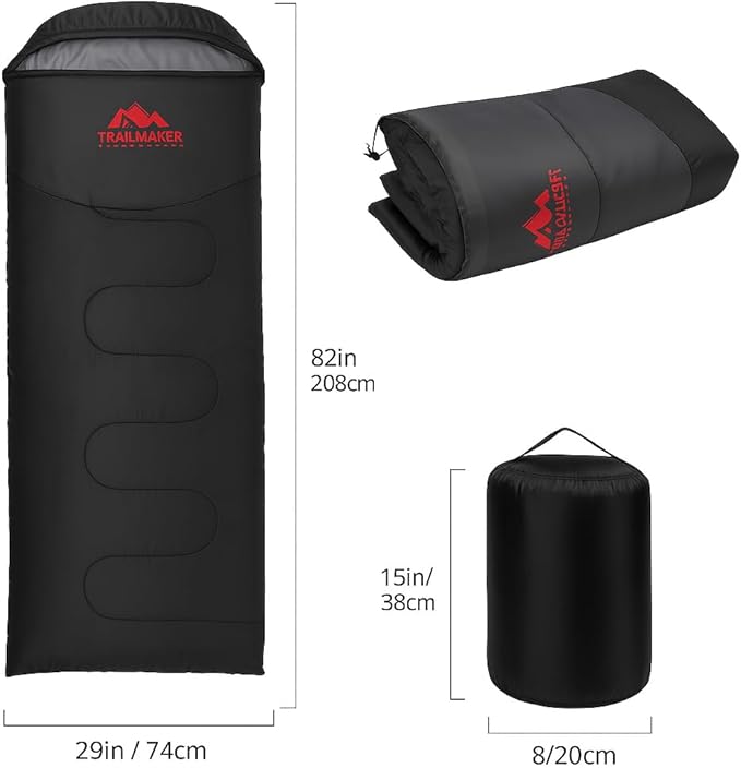 10 Pack Bulk Mummy Sleeping Bags for Adults Cold Weather 0 Degree Backpacking Camping Hooded Sleeping Bags for Homeless Adults Scouts Indoors Outdoors