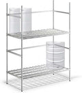 24 x 48 NSF Two-Tier Keg Rack for Beverage Storage Commercial Wire Dunnage Rack 800 lb per Shelf