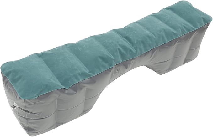 Happyyami Inflatable Car Air Bed Mattress Portable Travel Camping SUV Sedan Rear Seat Cushion Durable Lightweight Easy Clean Comfortable Rest Random Color