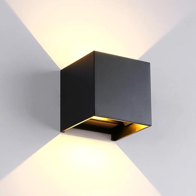 Outdoor Wall Lights Modern 20W LED Wall Pack Light Adjustable Up Down Light Beam Waterproof Outdoor Sconces Wall Lighting for Porch Patio Outdoor Porch Light 4.7 in. 3000K