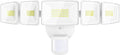 Onforu 120W 12000LM LED Security Lights Motion Sensor Outdoor Dusk to Dawn Flood Lighting 5 Heads 360° Wide Angle Illumination 6500K IP65 Waterproof Hardwired Floodlight Motion Detection (White)