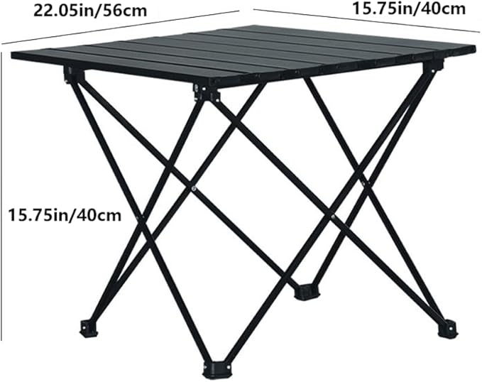 Folding Camping Table Ultra Lightweight and Thickened Aluminum Alloy Outdoor Folding Portable Picnic Table Camp Table Easy to Carry Suitable for Outdoor Picnics BBQ Patio