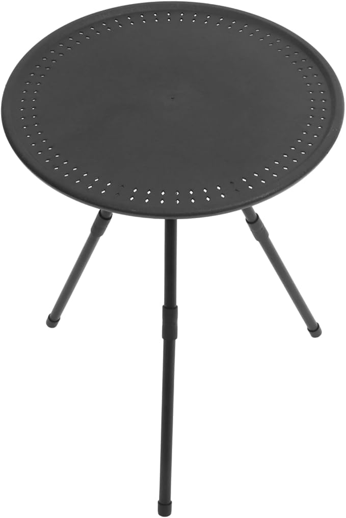 Compact Round Folding Table Adjustable Height Lightweight Portable Camping and Picnic Table Foldable Small Coffee for Outdoor Use Versatile for BBQ Festivals and Home Use