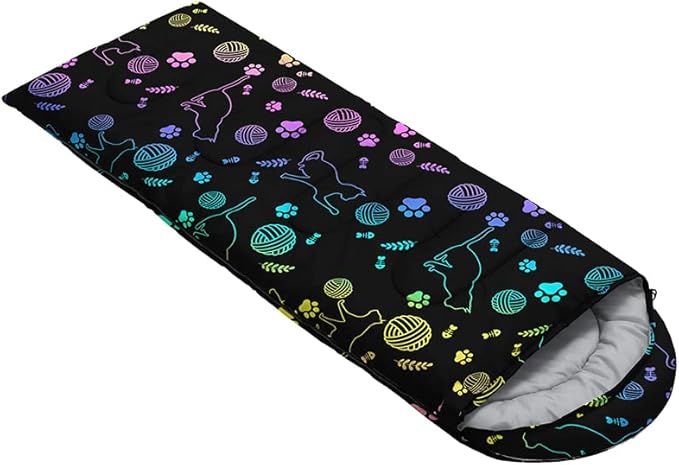 QOOMO Camping Sleeping Bags3 Season Warm &amp Cool WeatherLightweightWaterproof Sleeping Bags for Adults &amp KidsTravelingand OutdoorsCamping Gear Equipment