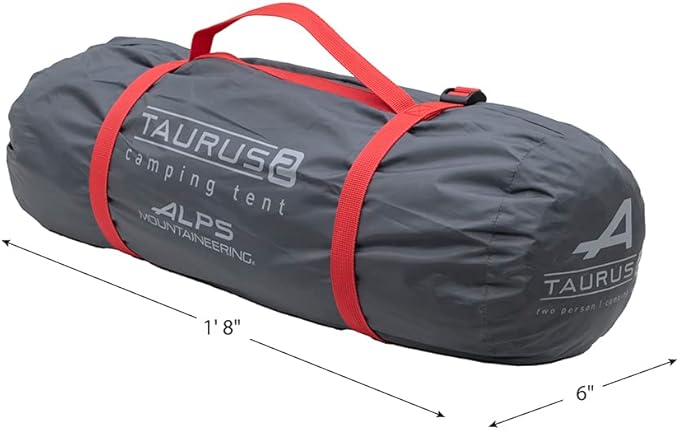 ALPS Mountaineering Taurus 2-Person Tent - Gray/Red