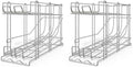 2-Pack Canned Food Organizer Rack FIFO Pantry Can Dispenser Fits (12) #5 or (8) #10 Cans