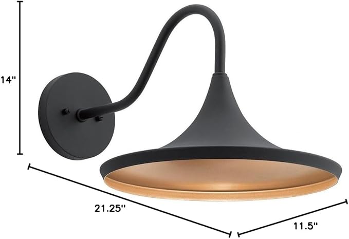 Kichler 59029BKTLED Elias Outdoor Wall Sconce 1-Light 9 Watts Textured Black