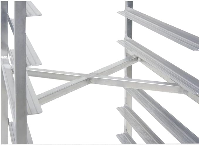 HUBERT Aluminum Nesting X-Frame Rack - 25 L x 20 1/2 W x 70 5/8 H