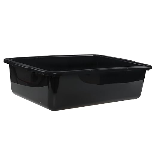 4-Pack Commercial Bus Tubs Box/Tote Box Large Plastic Basin Tub (32 Liter)