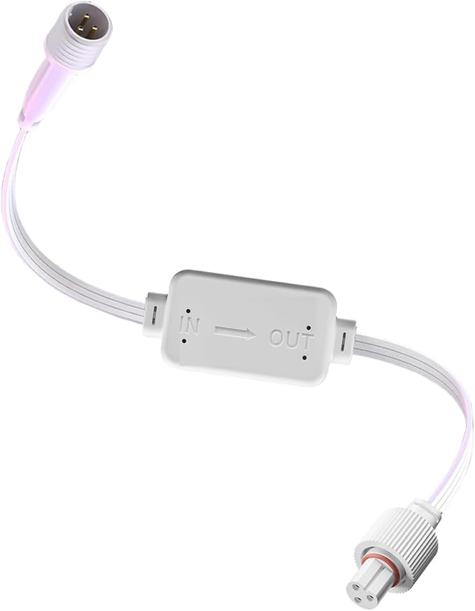 Driver Module Signal Booster for Govee Permanent Outdoor Light Pro H706A H706B H706C Models only Voltage Transformer Supporting Transmission Distances up to 200 ft（Male to Female）