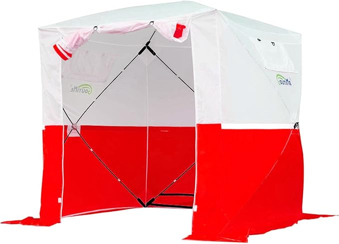 Goutime Professional Work TentInstant Pop-Up Canopy Tent 2x2m Heavy-Duty Portable Shelter for Construction Site Outdoor Workshop Warehouse &amp CampingRed