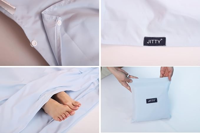 JITTY Sleeping Bag Liner Travel Sheet for Business Camping Backpacking Hiking Mountain Climbing Home Hostels Train 83x45