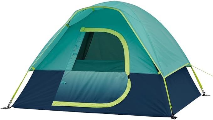 Youth 2-Person Camping Tent - Blue/Green Color