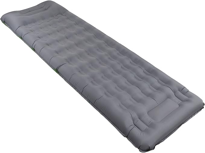 Sleeping PadCamping Sleeping PadDurable Air Bed Compact60s Seconds Fast Inflation Ergonomic Support Water Proof Nylon Camping Mattress for Backpacking Hiking Tent(Olive Green)