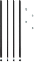 Alera ALE Stackable Posts For Wire Shelving 36 High Black (Pack of 4)