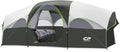 CAMPROS CP Tent 8 Person Camping Tents Weather Resistant Family Tent 5 Large Mesh Windows Double Layer Divided Curtain for Separated Room Portable with Carry Bag