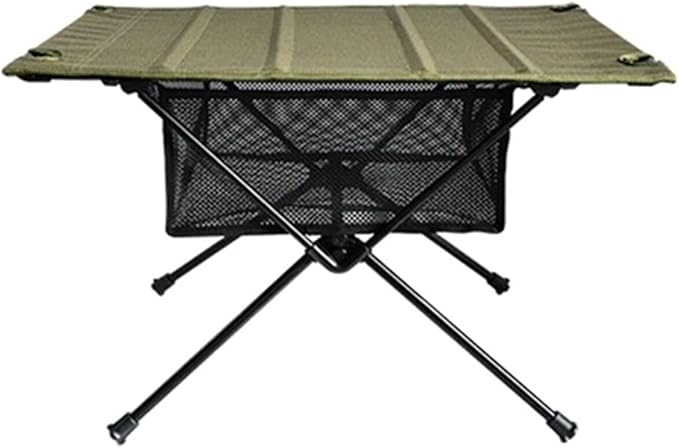 Camp Table Storage Bag Mesh Tripod Organizer for Camping Picnic and Outdoor Folding Table Under Table Storage Bag Black