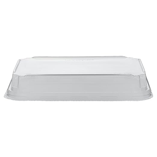 Restaurantware-LIDS ONLY: Matsuri Vision 7.4 x 5.2 x 1.2 Inch Lids For Sushi Containers 100 Airtight Lids - Containers Sold Separately No-Fog Design Clear Plastic Dome Lids For Sushi Boxes
