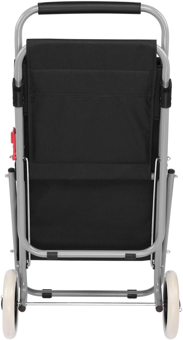 Creative Mark The ArtComber Folding Big Wheeled Portable Rolling Chair/Art Cart with Storage - Black