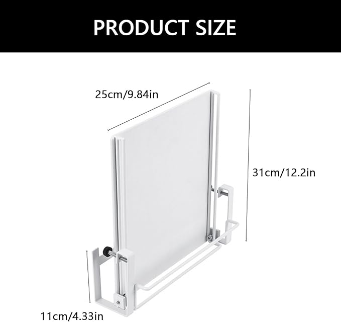 Wall Mounted Foldable Shelf Extra Counter Space Practical Kitchen Organizers Rack for Small Storage Space Efficient Hanging Board