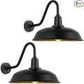Extra Large 21 Outdoor Barn Gooseneck Light Rustic Modern Classic Farmhouse Porch Light for Barn Deck Driveway - 2 Pack