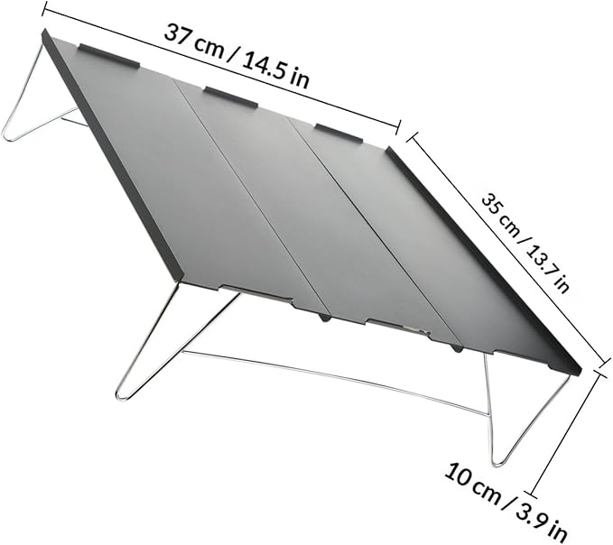 VILLCASE Foldable Picnic Table Aluminum Alloy Outdoor Camping Desk Lightweight Portable Beach Table for Hiking and Picnic Use