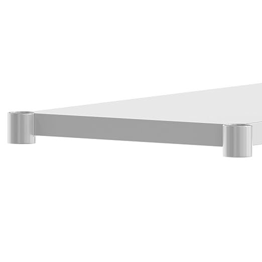 Flash Furniture Woodford Galvanized Under Shelf for Prep and Work Tables - Adjustable Lower Shelf for 24 x 36 Stainless Steel Tables