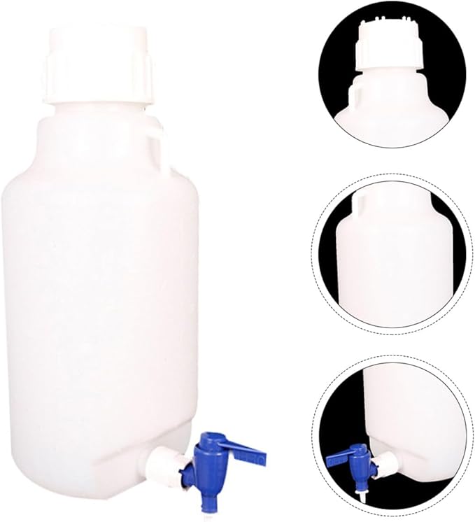 KESYOO 5l Food Grade Plastic Honey Storage Bucket with Spigot Water Dispenser for Enzyme Brewing and School Use Sturdy Beverage Container