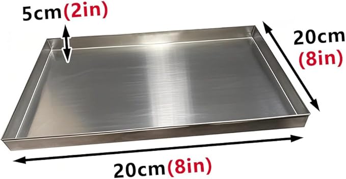 Premium Air Conditioner Drain Pan - Durable Condensate Drip Tray for Under Sink &amp Hot Water Heater - Perfect Size for Efficient Water Collection &amp Leak Prevention20x20cm(8x8in)