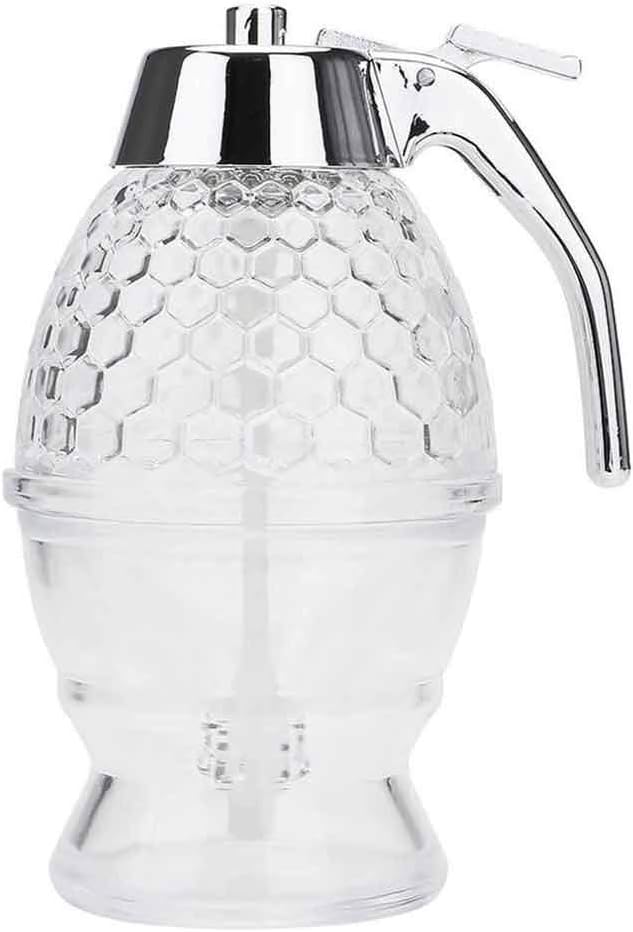 Squeeze Bottle Honey Jar Container Bee Drip Dispenser Kettle Storage Pot Stand Holder Juice Syrup Cup Kitchen Accessories