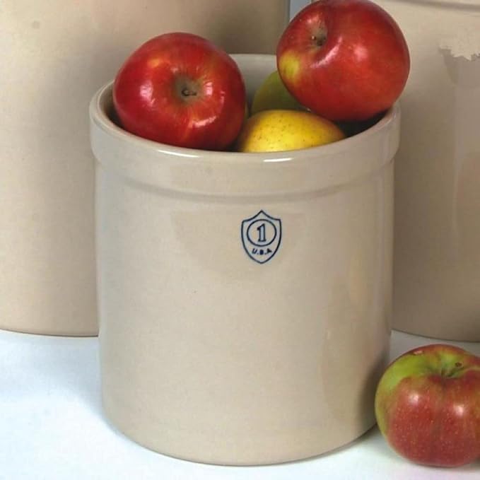 Gardener's Supply Company Ohio Stoneware 1GC Crock 7-34/x8-1/4-1 Gallon