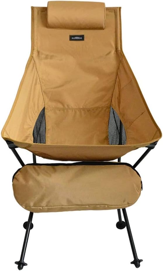 Portable Camping Chair with Pillow Set Folding Chair Fishing Chairs Beach Picnic Chair Travel Moon Chair with Back Support