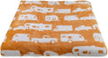 Camco 53441 Life is Better at The Campsite Plush Fleece Blanket Queen Size - Keeps You Warm While at Home Camping or on Picnics - Machine Washable - Features a Brand RV Print Autumn Gold