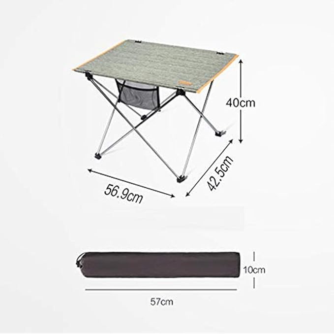 Portable Camping Table Lightweight Folding Table with Cup Holders and Carrying Bag Aluminum Picnic Table Suitable for Camping Picnic Outdoor BBQ