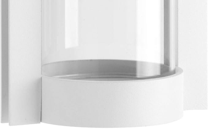 Progress Lighting Z-1030 LED Collection 1-Light Clear Glass Modern Outdoor Medium Wall Lantern Light White