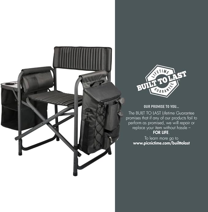 NCAA LSU Tigers Fusion Camping Chair with Side Table and Soft Cooler - Beach Chair for Adults - Lawn Chair