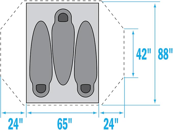 The North Face Tents Stormbreak 3 Three-Person Camping Tent - Ventilation Openings for Optimal Airflow Water Repellent Finish