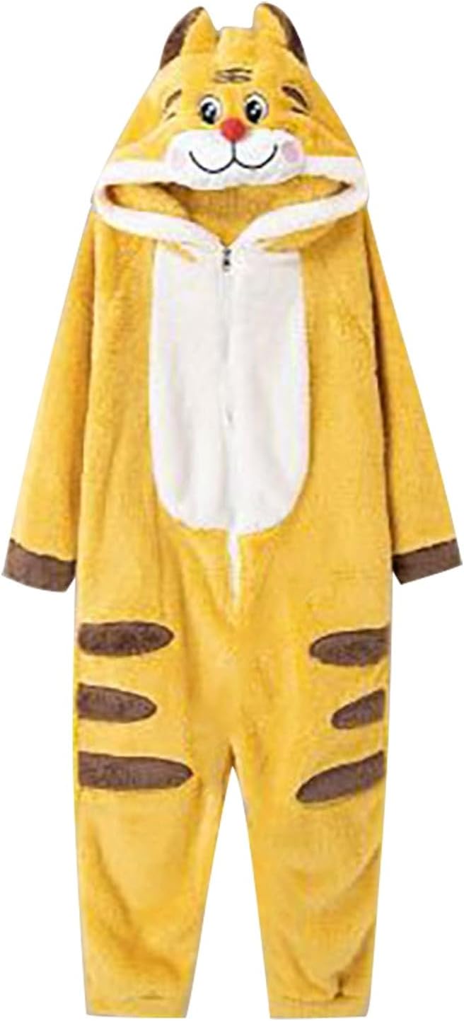 Warm one-piece blanket pajamas in autumn and winter cute shark capybara robe hooded coral velvet padded velvet home clothes.