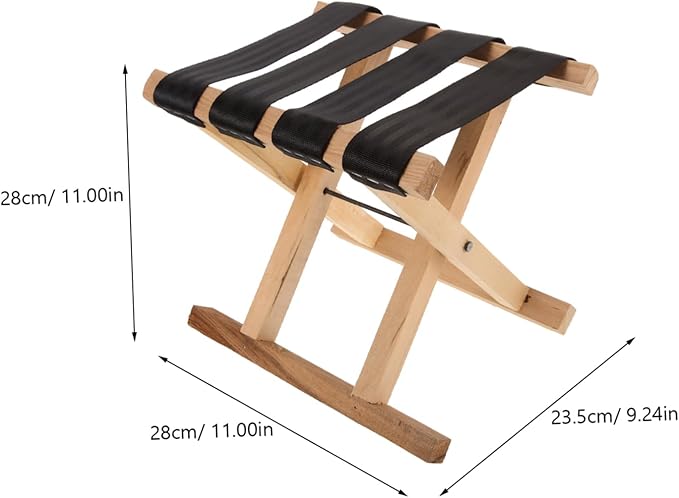 STOBAZA Small Folding Stool Multi-Purpose Portable Chair for Camping Picnic Beach Sturdy
